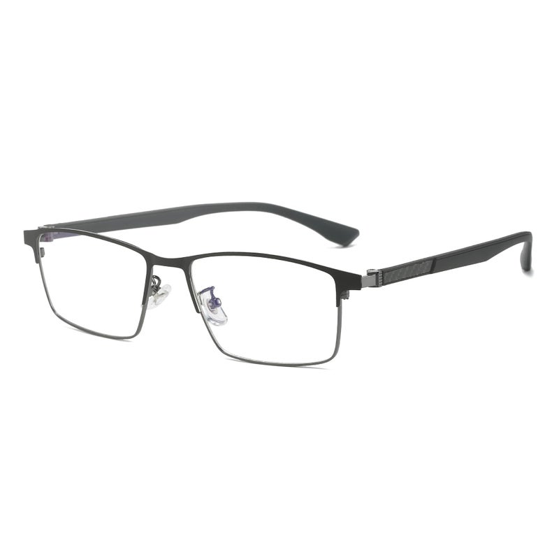 Cyxus Carbon Fiber 99 Blue Light Glasses Men Women 23g Semirim Square Frame for Computer Gaming 8146